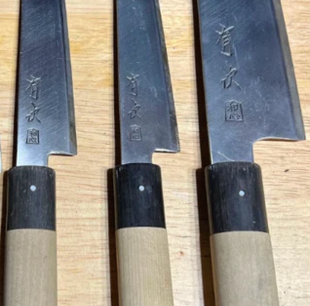 Carbon steel knives are a joy to sharpen