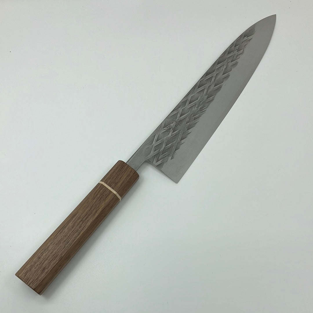 
                  
                    Gyuto 210mm |Tsuchime Tokushu Knife | SLD with Walnut Wa Handle
                  
                