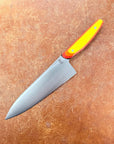 Patterson Blades Kitchen Knives Gyuto Yellow Ricklite Patterson Patterson Blades Semi- Custom