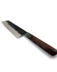 Running Man Kitchen Knives Bunka 7" | Teal Collar Thin Forge Kuro Bunka Wa Handle • Running Man