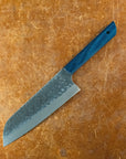 Running Man Santoku Blue Ready Series by Running Man Forge And Vivront