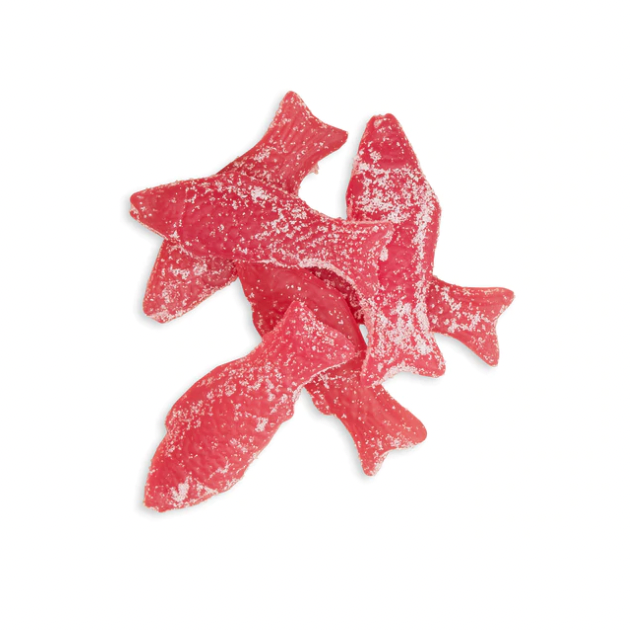 Sur Roding Sour Raspberry Candy Fish • Kolsvart