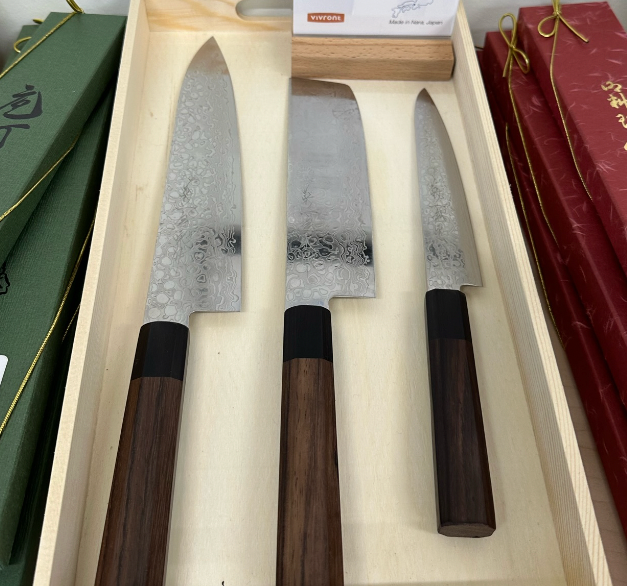 Kikuichi Elite Nickel Worikomi knife lineup