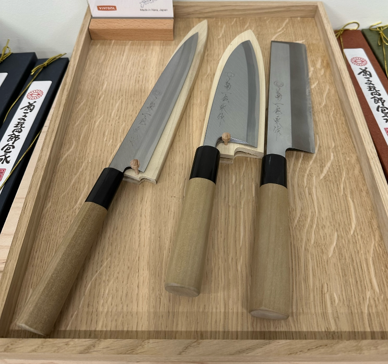 Kikuichi Single bevel knife lineup 