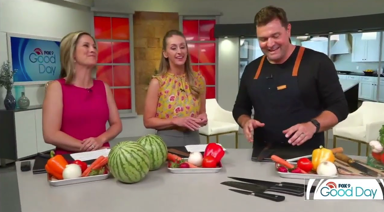 Joseph Rueter Talks Sharp Knives, Safer Cooking, and SHARPOW on FOX9 Good Day