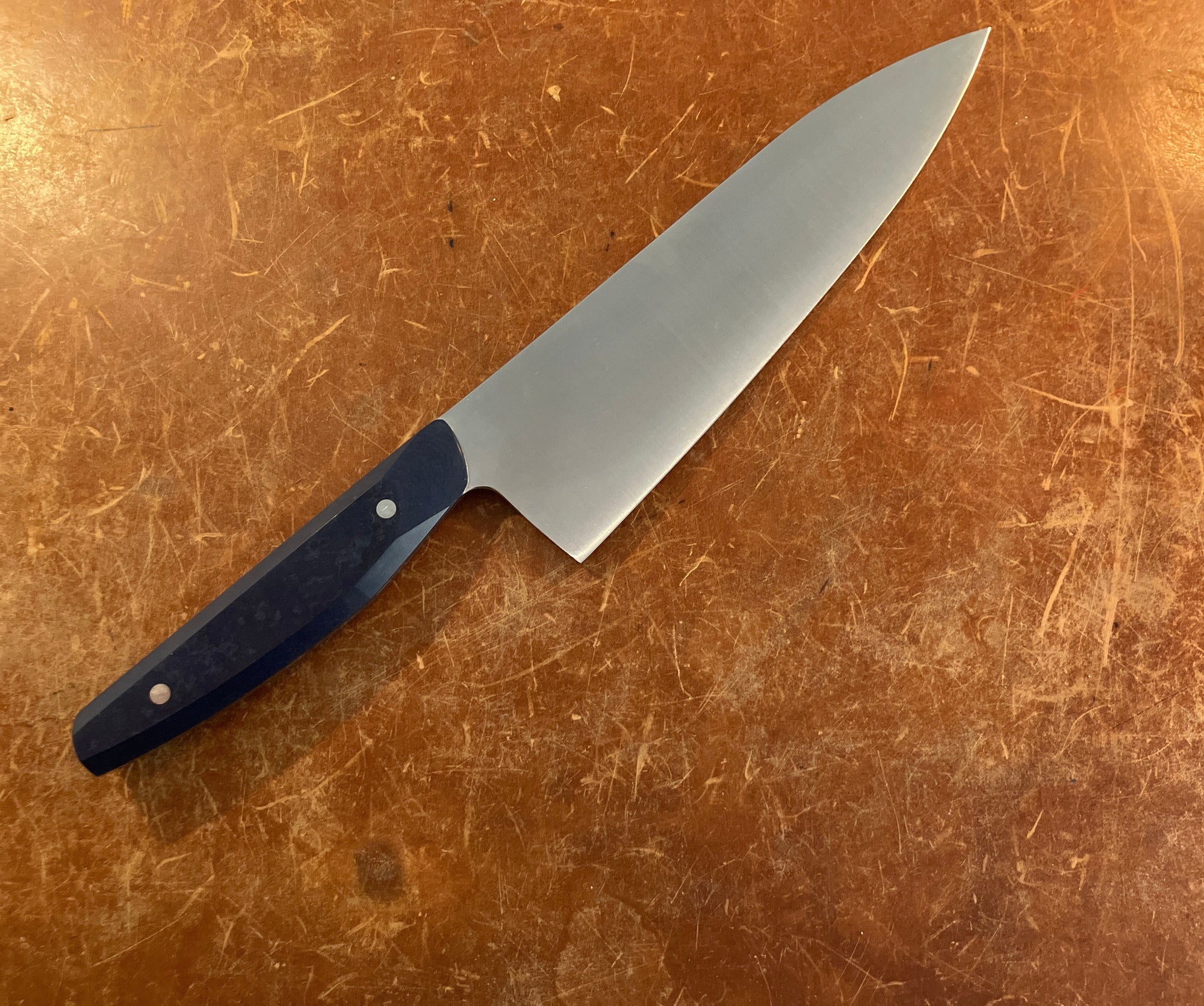 Gyuto Blue Richlite Patterson