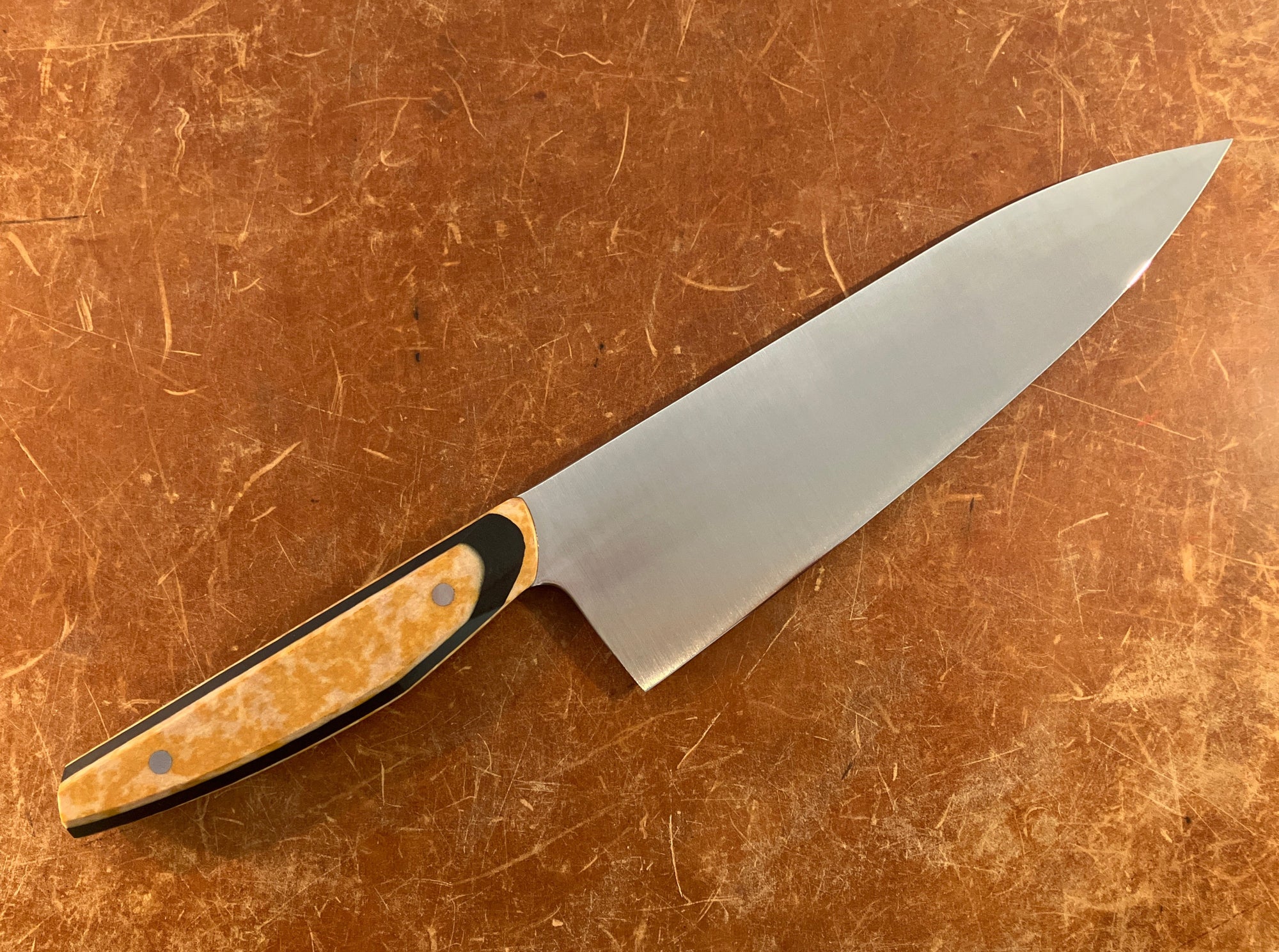 Gyuto Yellow Richlite Patterson