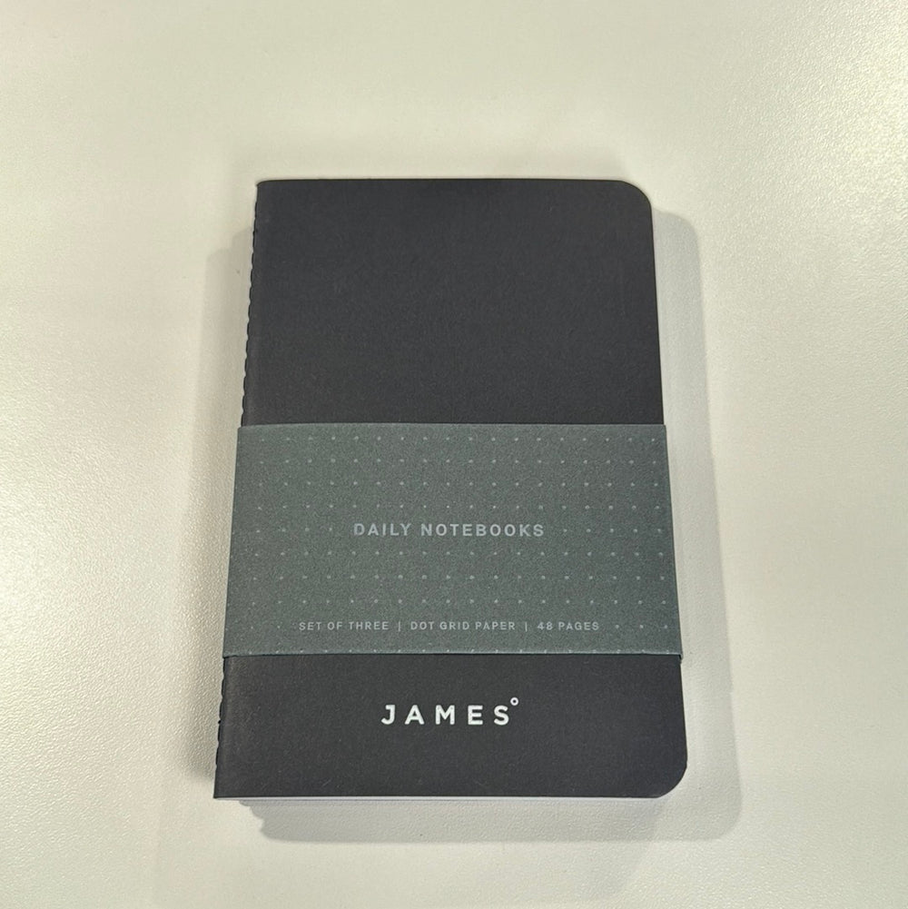 The James Brand • TJB Daily Notebooks Matte Black / Dot Grid