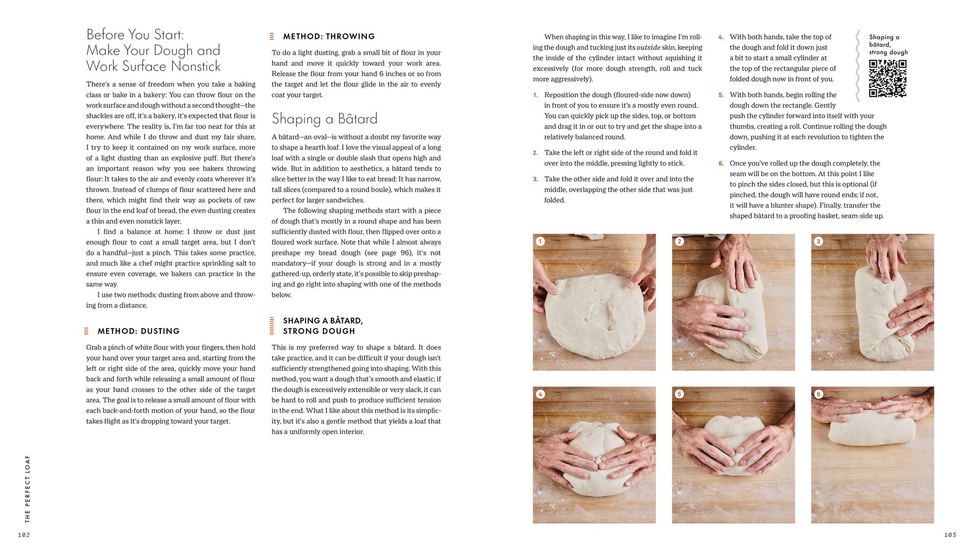 Bread-making instructions with step-by-step images on a white background