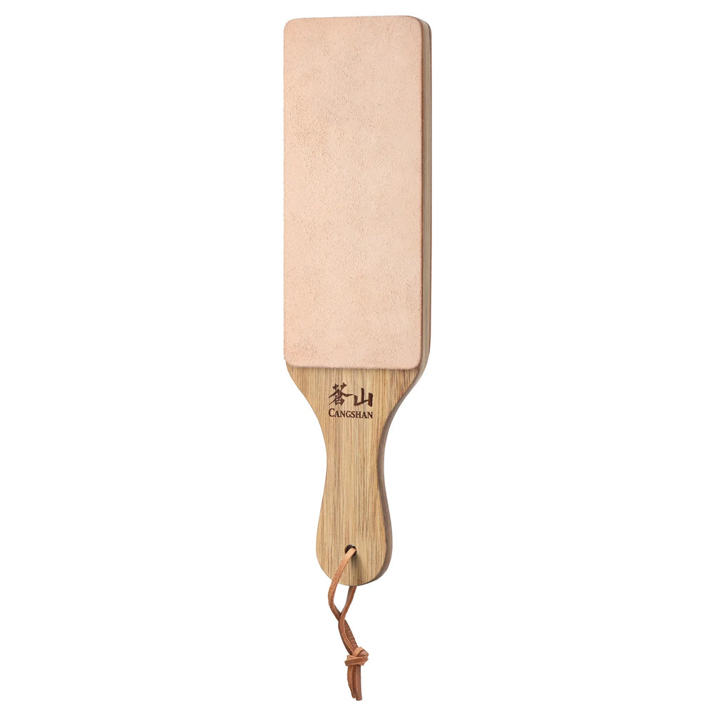 2-Sided Leather Paddle Strop by Cangshan