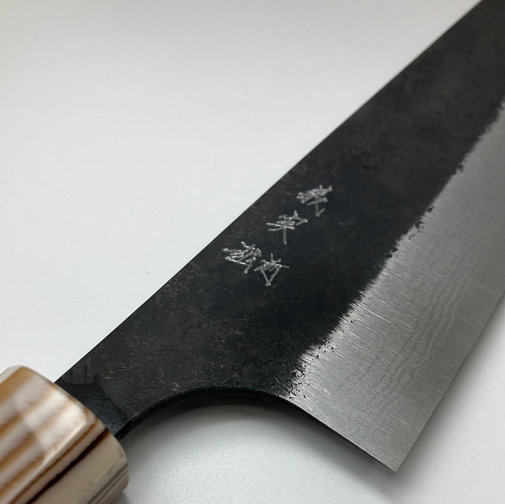 
                  
                    Yoshimi Kato Blue #2 AS Nashiji Kurouchi Damascus  210mm Gyuto Wenge Handle
                  
                