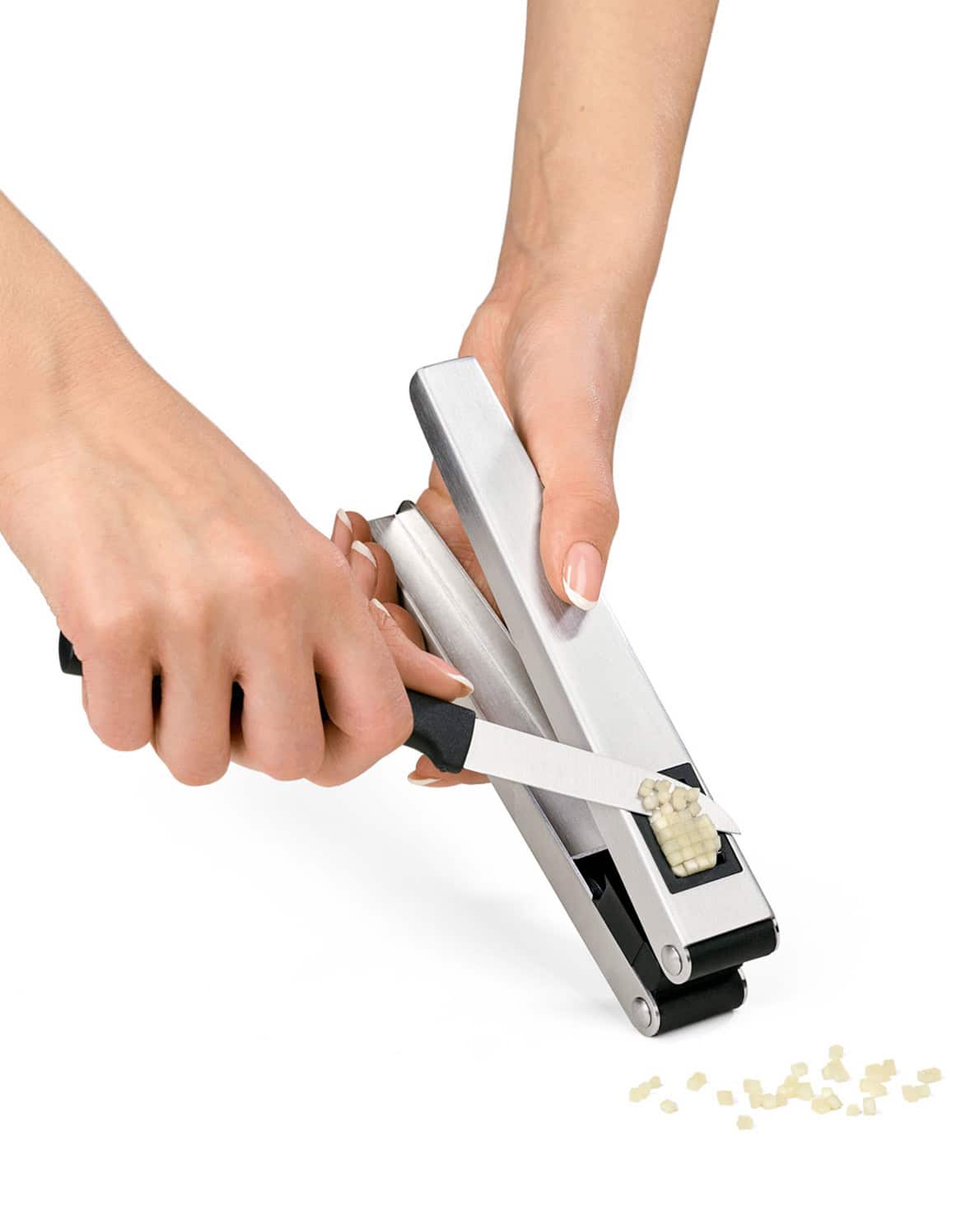 
                  
                    Garlic cutter & press DUO • Triangle
                  
                
