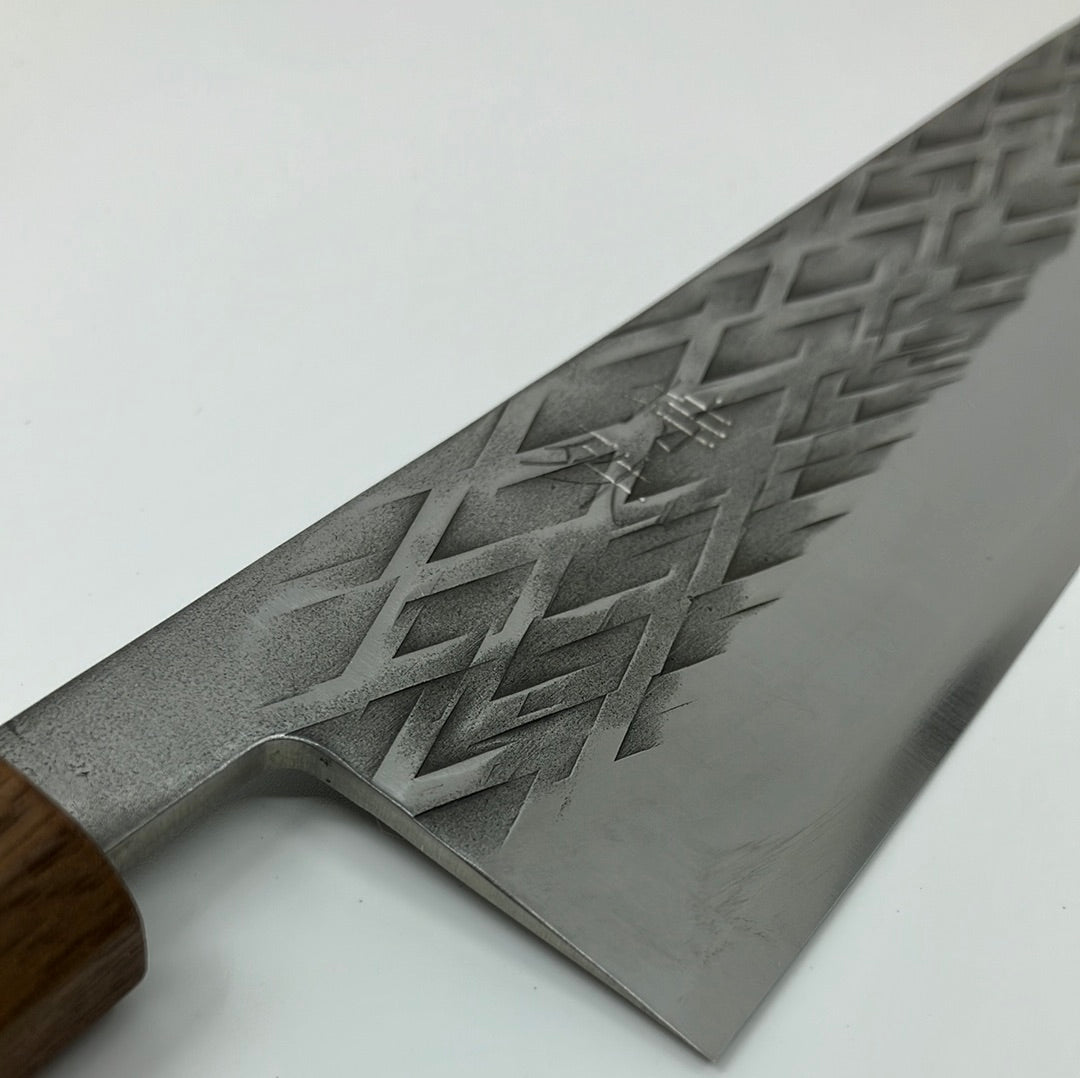 
                  
                    Tokushu Knife 210mm Tsuchime SLD Gyuto with Walnut Wa Handle
                  
                