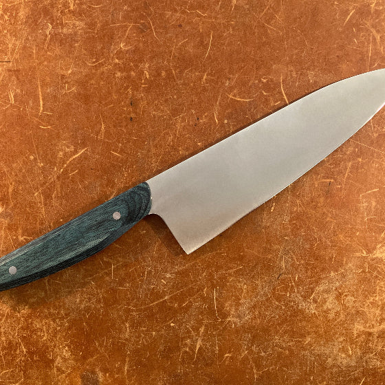 Gyuto Blue Green Dymalux Patterson