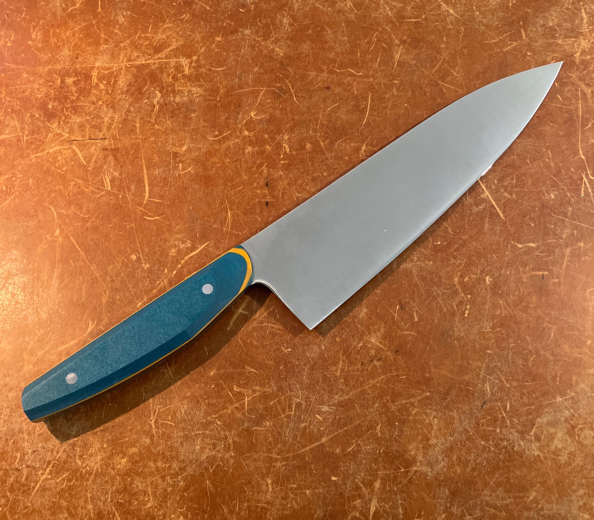 Gyuto Blue Paper Micarta Patterson