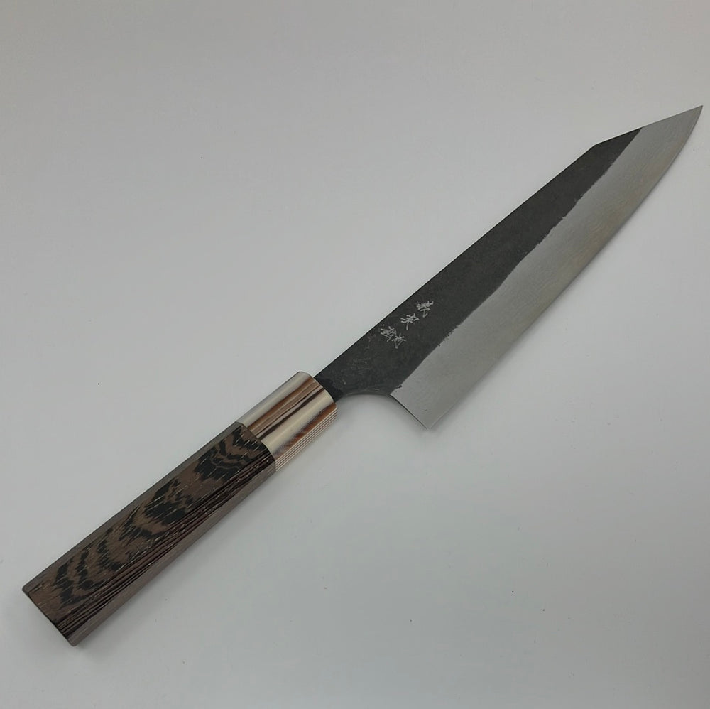 Yoshimi Kato Blue #2 AS Nashiji Kurouchi Damascus  210mm Gyuto Wenge Handle