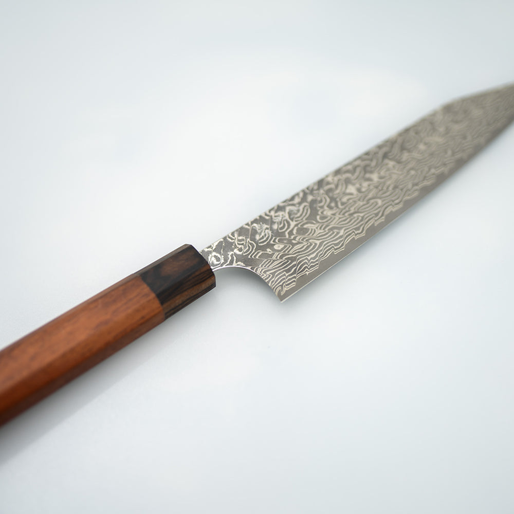 Yoshimi Kato Kiritsuke 210mm VG-10 Damascus