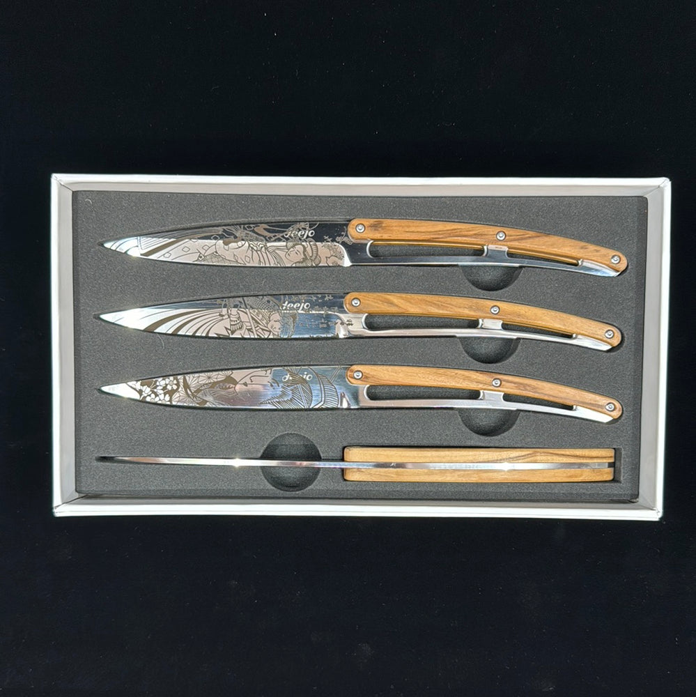 
                  
                    Deejo Steak Knives • Set of 4 (Four)
                  
                