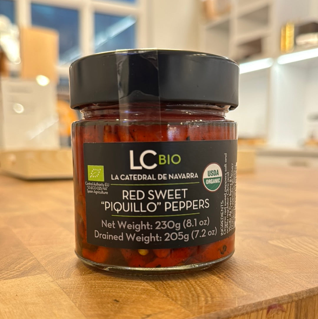 Piquillo Peppers, sweet red roasted pepper, La Catedral Spain, 230 gra