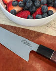 knife with some berries