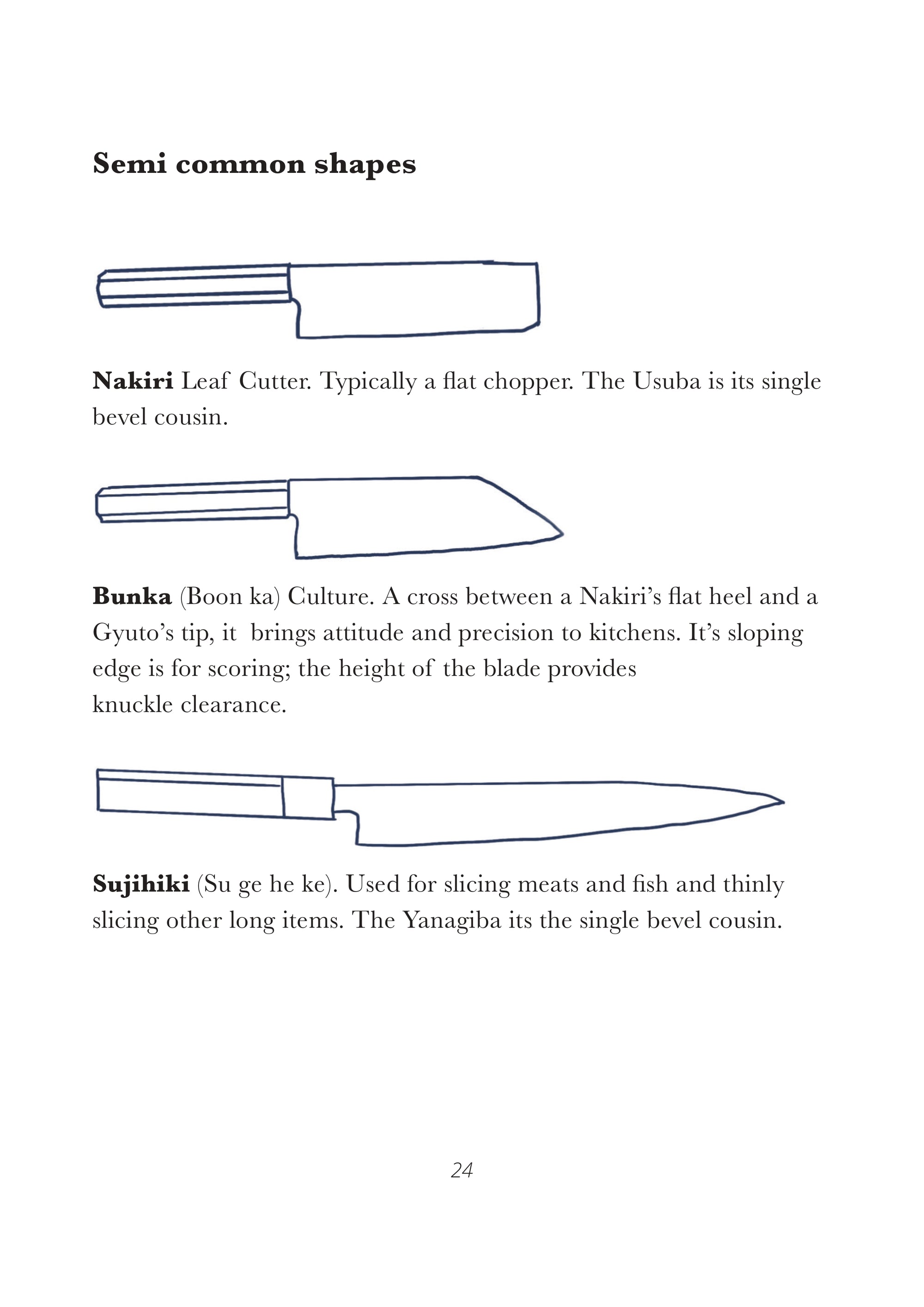 In A Kitchen Knife Field Guide: Less Mystery, More Confidence sample page 2