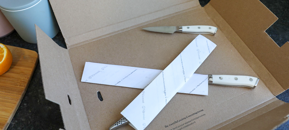 kitchen knife sharpening prepaid postage mailing kit