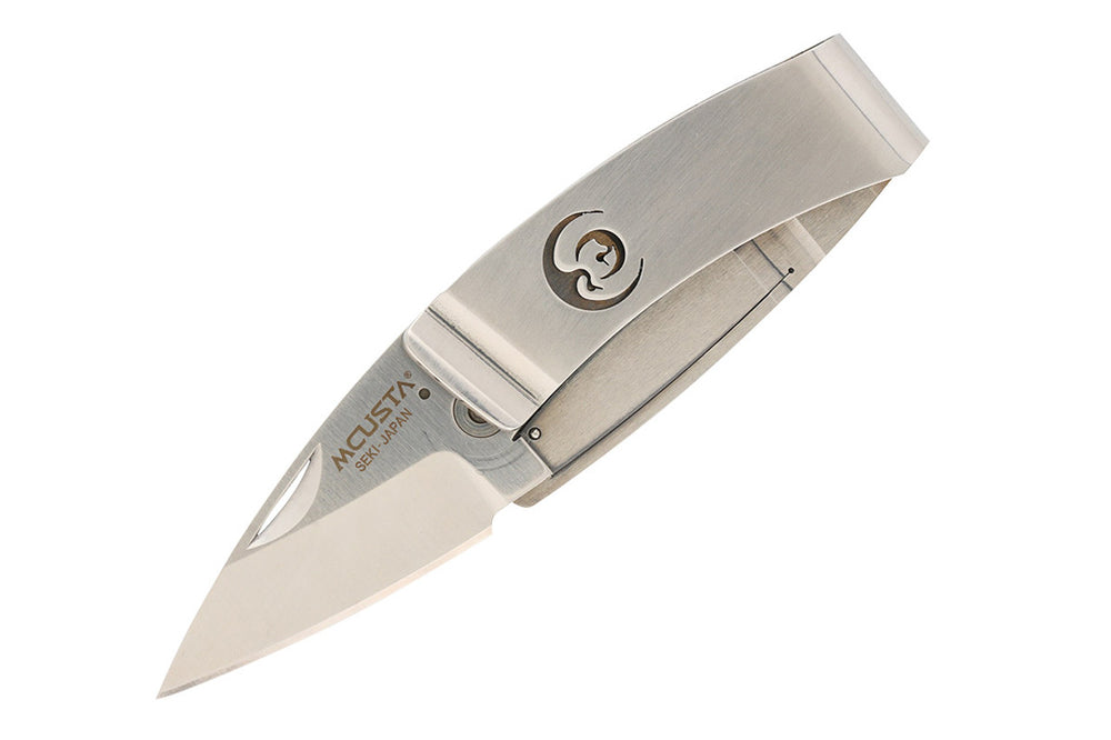Mcusta MC-83 Kamon Crane Money Clip AUS-8 Stainless 2.9
