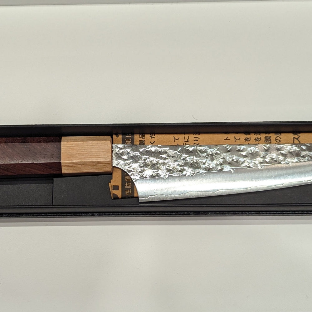 
                  
                    Yu Kurosaki Senko Ei SG2/R2 150mm Petty Rosewood Handle with White Ferrule
                  
                