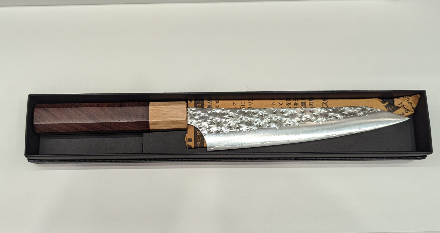 
                  
                    Yu Kurosaki Senko Ei SG2/R2 150mm Petty Rosewood Handle with White Ferrule
                  
                