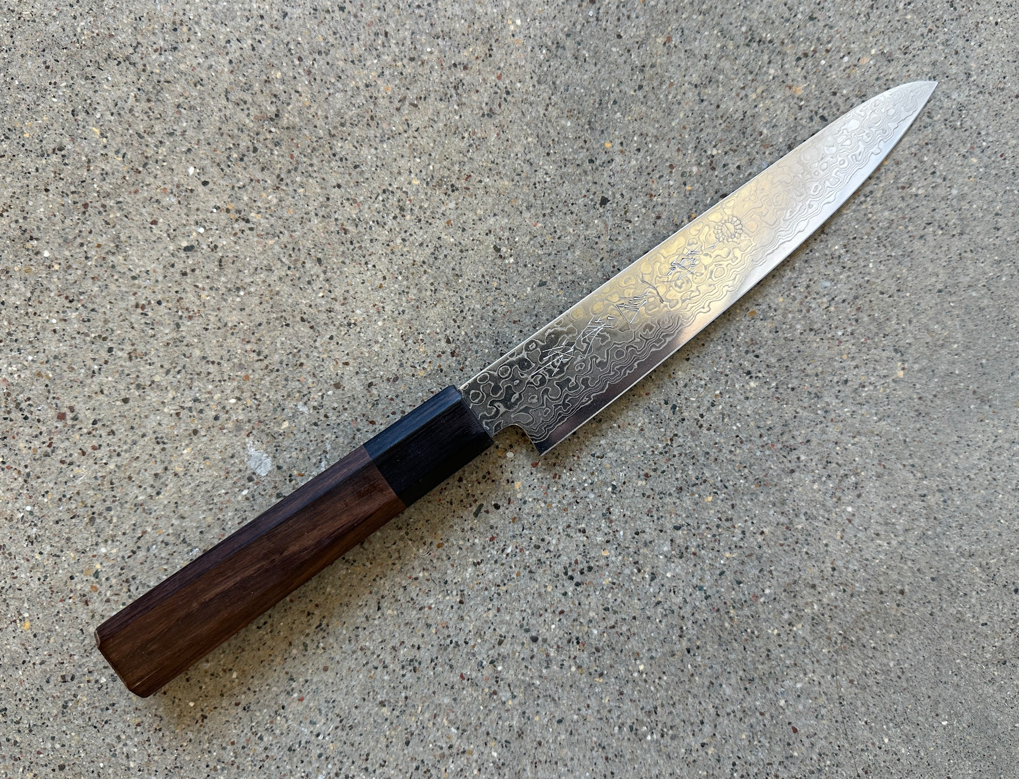 Kikuichi Nickel Warikomi Damascus Petty