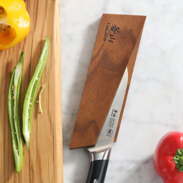 Ash Wood Magnetic Knife Sheath Saya 6 inch