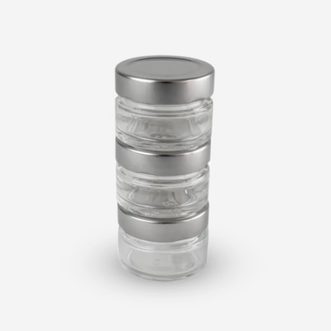 3 Glass Jars for Maestro Pepper Mill