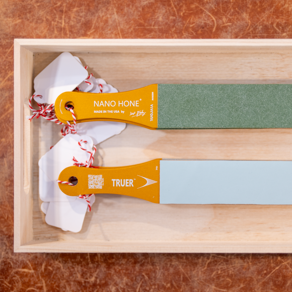 Truer Hone Strop by Vivront + Nano Hone Medium and Fine