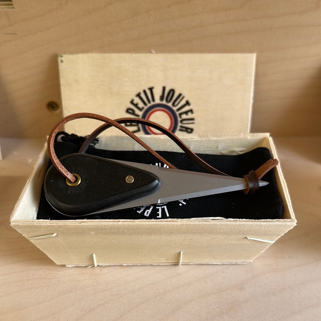 Auzier Kitchen Knives Oyster | Natural Paper Handle | Stone Black Oyster Knife • Le Petit Jouteur