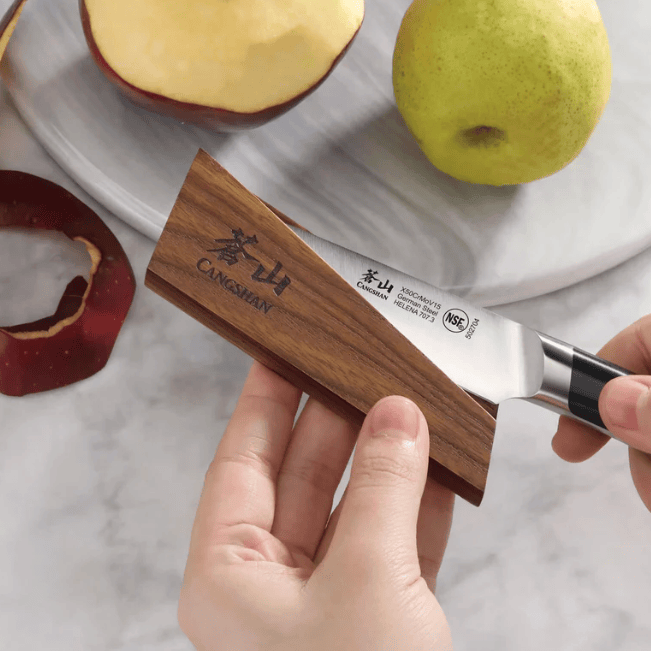 Cangshan Paring 3.5" Solid Ash Wood Magnetic Knife Sheath