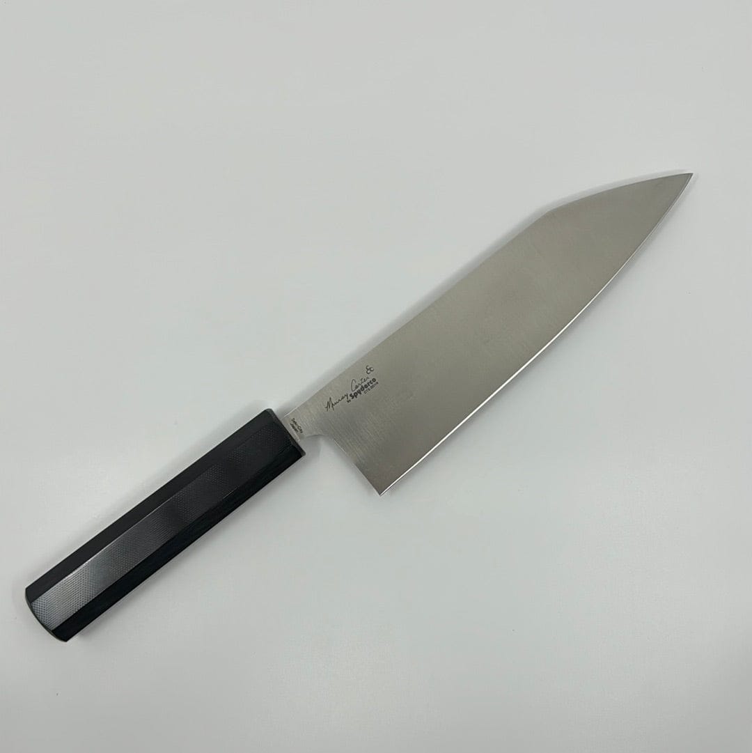 Carter/Spyderco Kitchen Knives Bunka Bocho 184mm | Wakiita | Black G10 Handle Murray Carter • Wakiita • Black G10 Handle