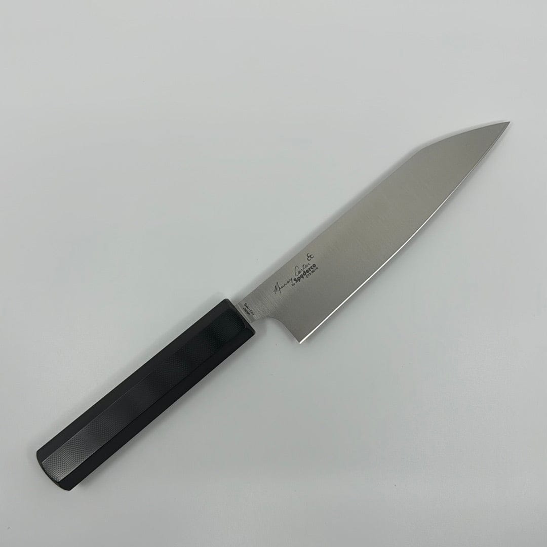 Carter/Spyderco Kitchen Knives Funayuki 149mm | Wakiita | Black G10 Handle Murray Carter • Wakiita • Black G10 Handle