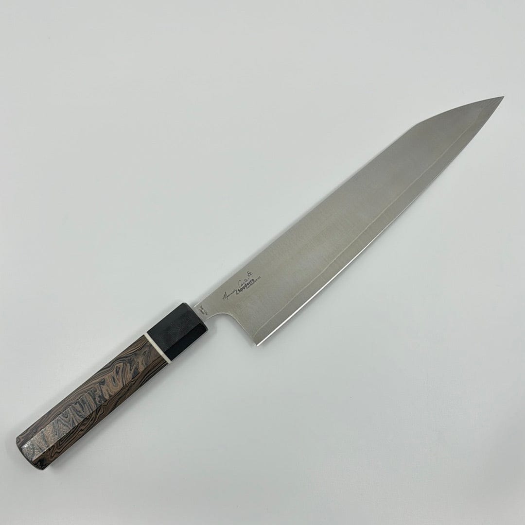 Carter/Spyderco Kitchen Knives Gyuto 240mm | Itamae Chef | Burl G10 Handle Murray Carter • Itamae Chef • Black G10 Handle