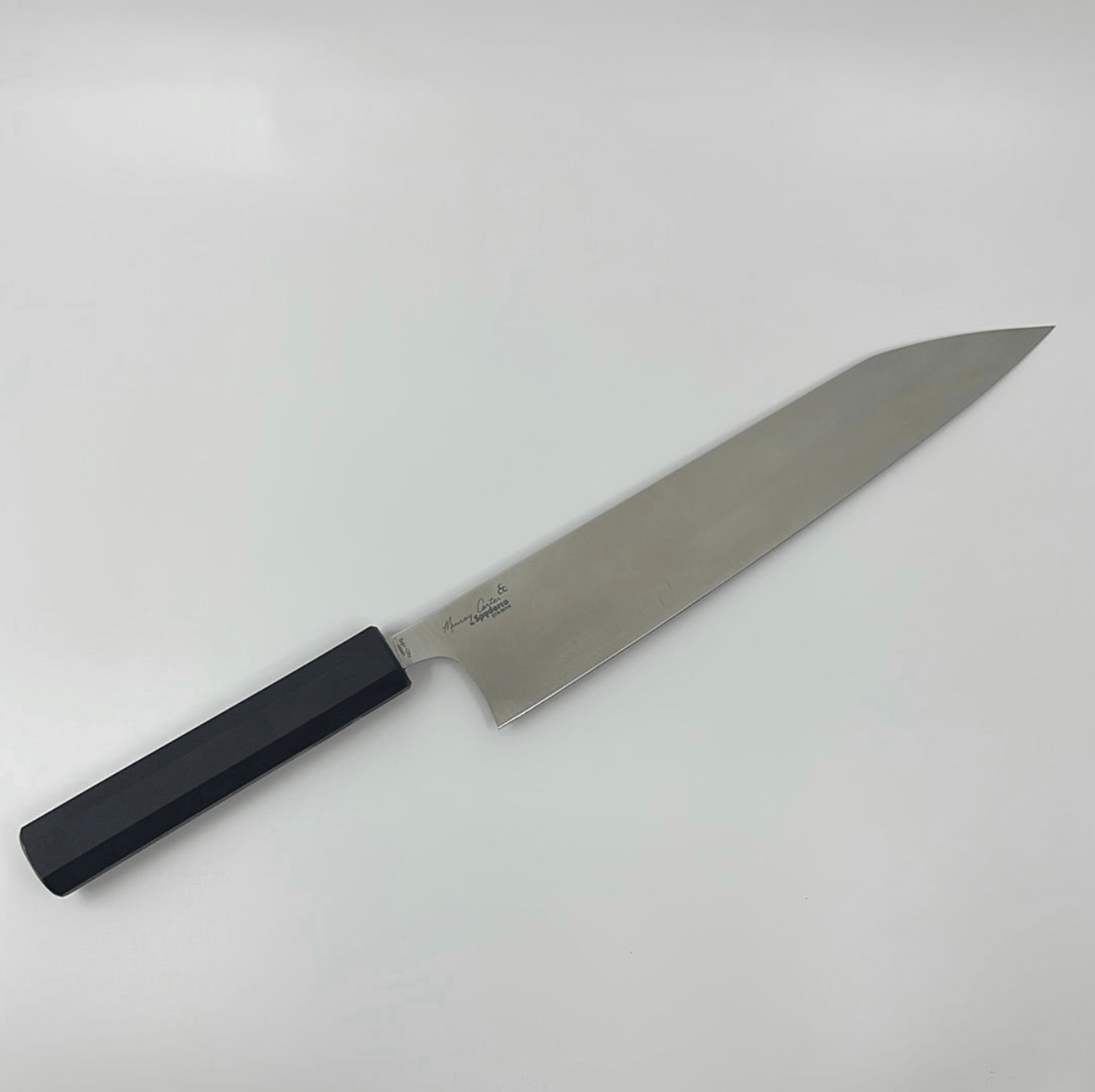 Carter/Spyderco Kitchen Knives Murray Carter • Minarai BD1N Stainless • Black Handle