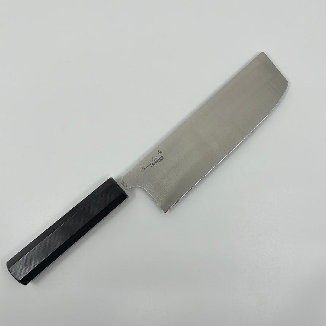 Carter/Spyderco Kitchen Knives Nakiri 168mm | Wakiita | Black G10 Handle Murray Carter • Wakiita • Black G10 Handle