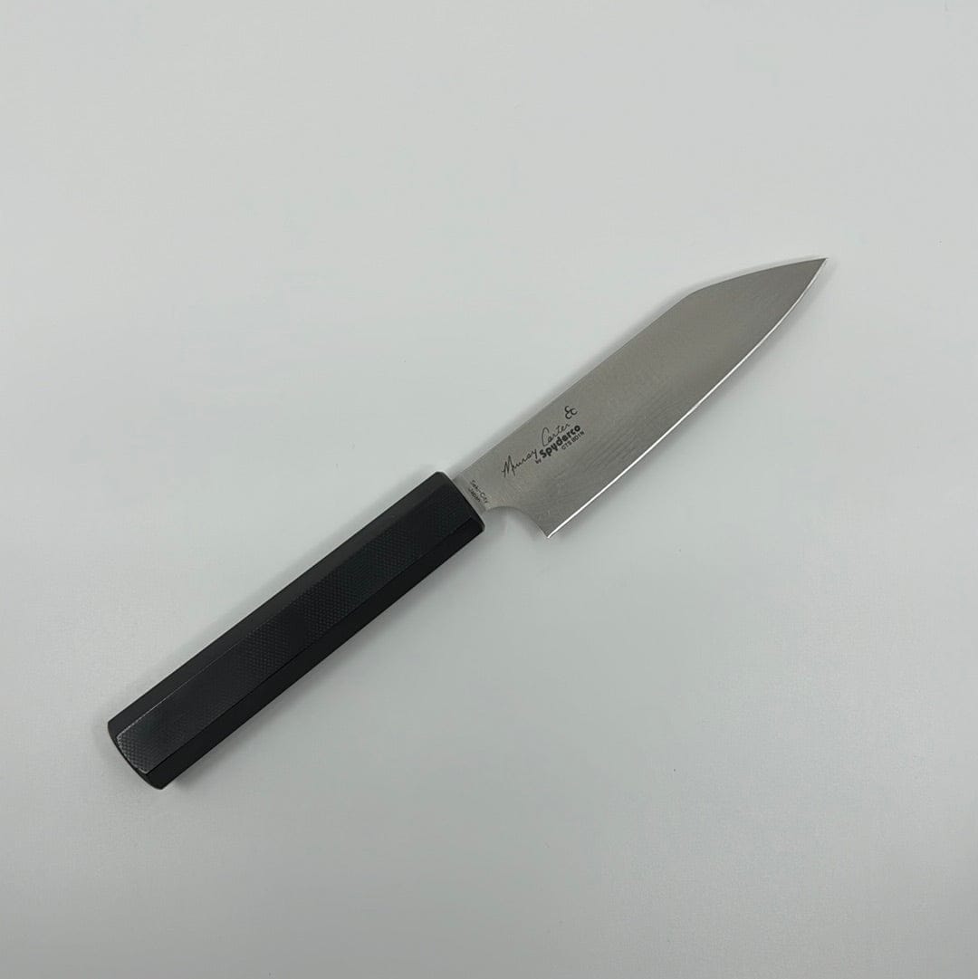 Carter/Spyderco Kitchen Knives Petty 105mm | Wakiita | Black G10 Handle Murray Carter • Wakiita • Black G10 Handle