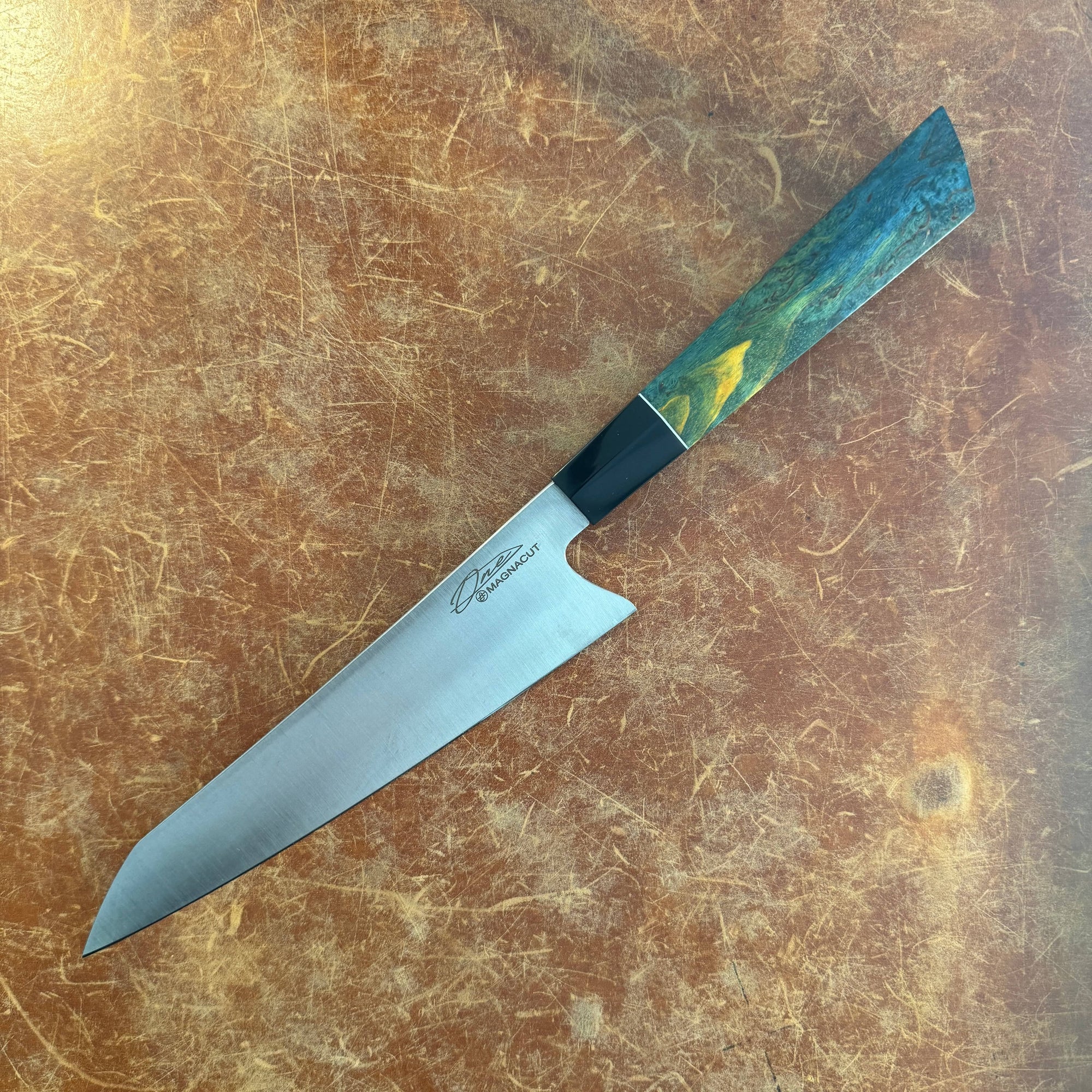 Faccipieri Kitchen Knives Blue Yellow I ONE by Alfredo Faccipieri