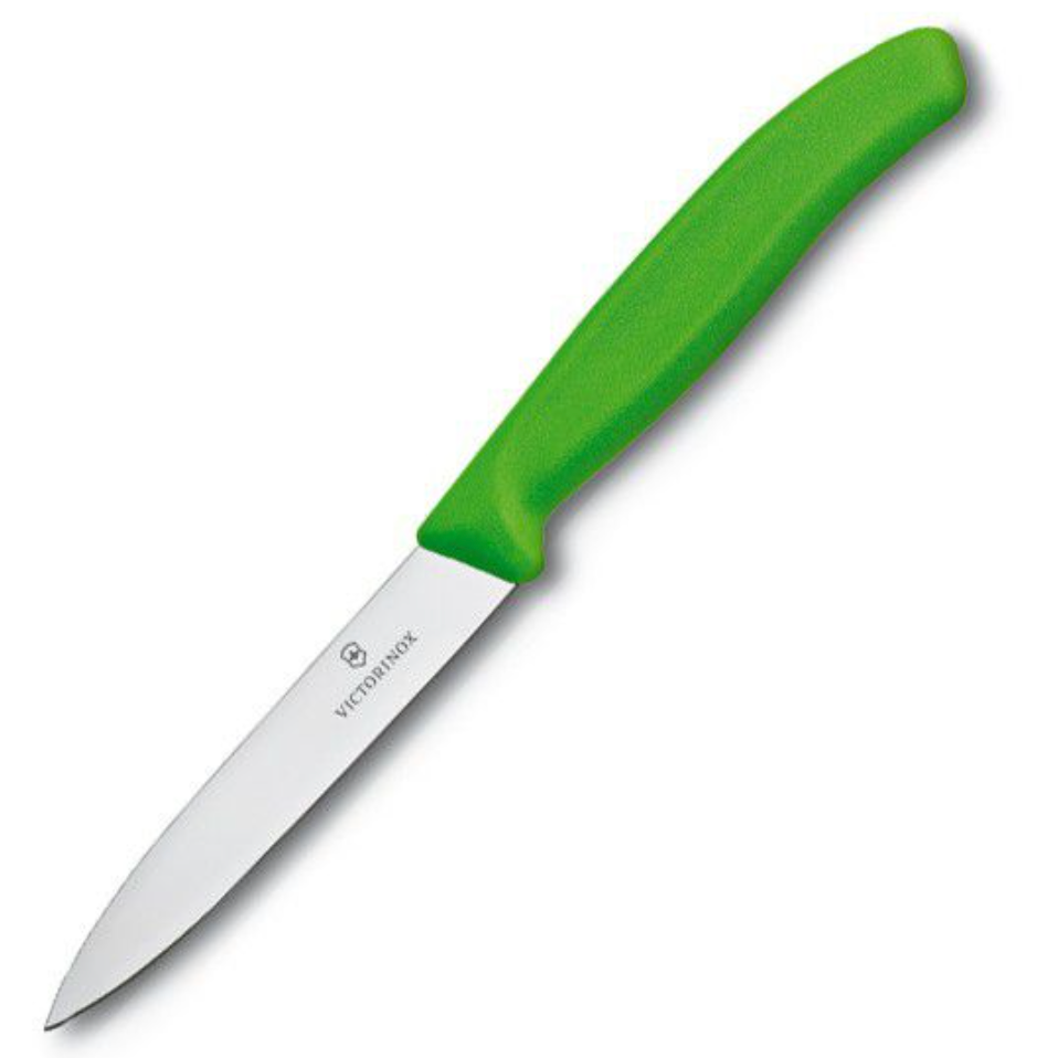 Swiss Classic Victorinox Paring Knife Green Handle