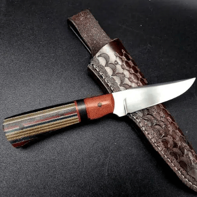 Gunny Forged Brown Micarta EDC Harpoon