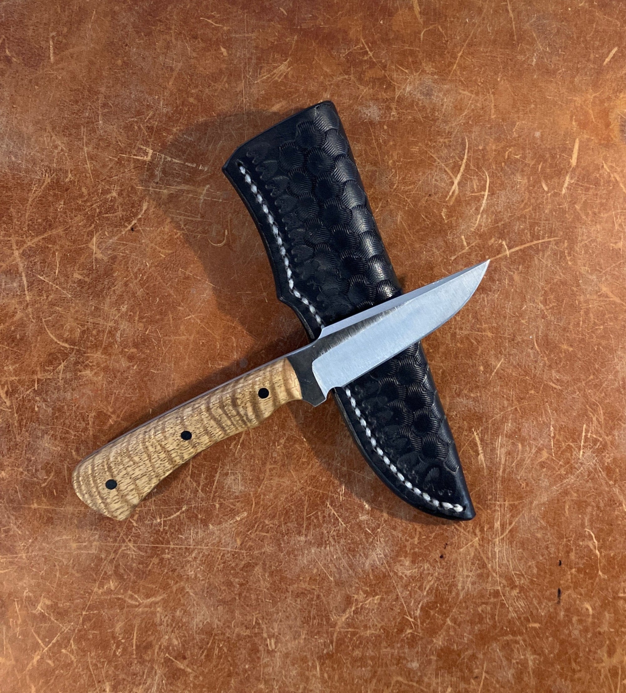 Gunny Forged Spalted Maple EDC Harpoon