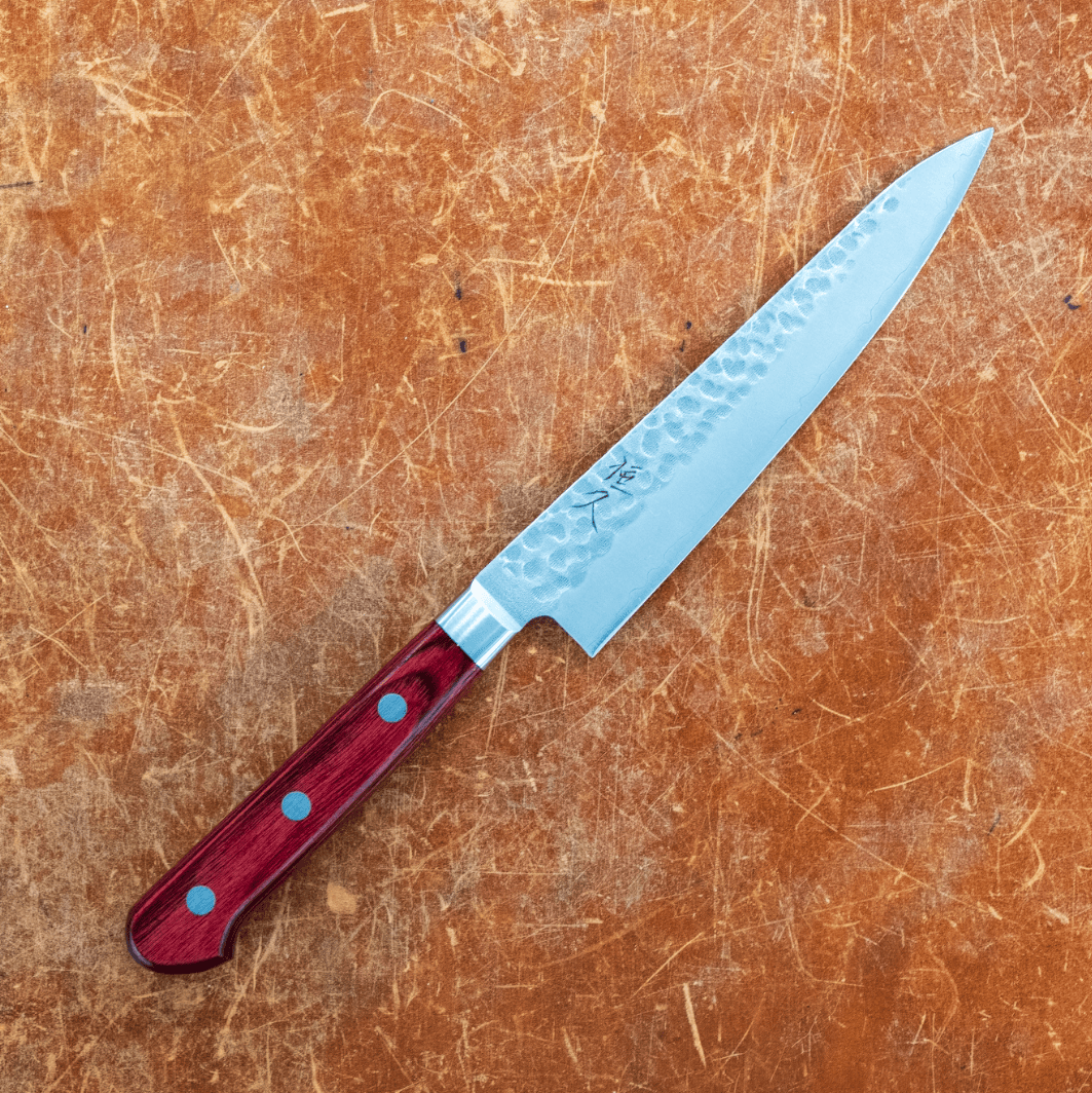 Hida Tool Kitchen Knives AUS8-Petty 135mm Tsunehisa AUS8 Tsutime Red