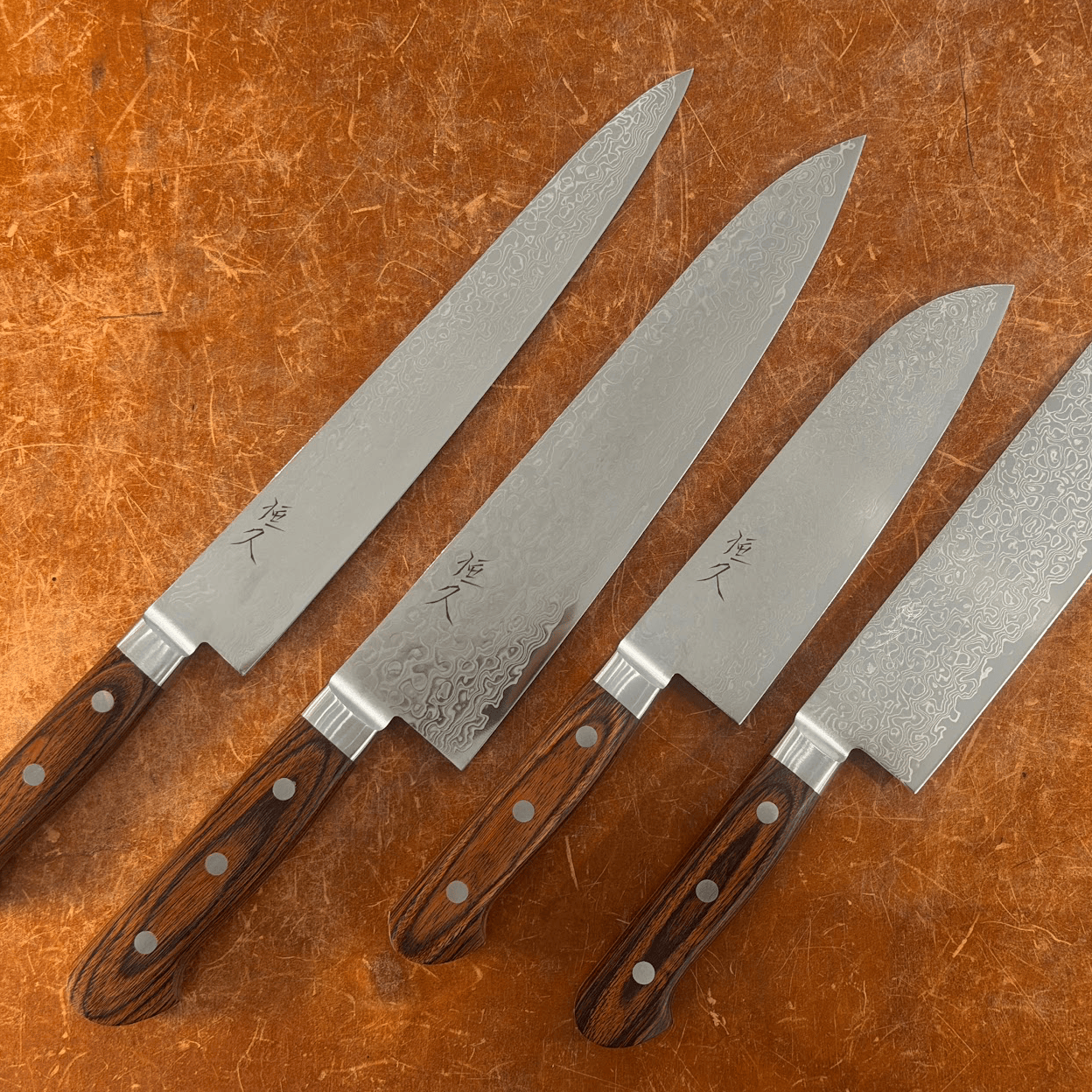 Hida Tool Kitchen Knives Tsunehisa ZA BROWN