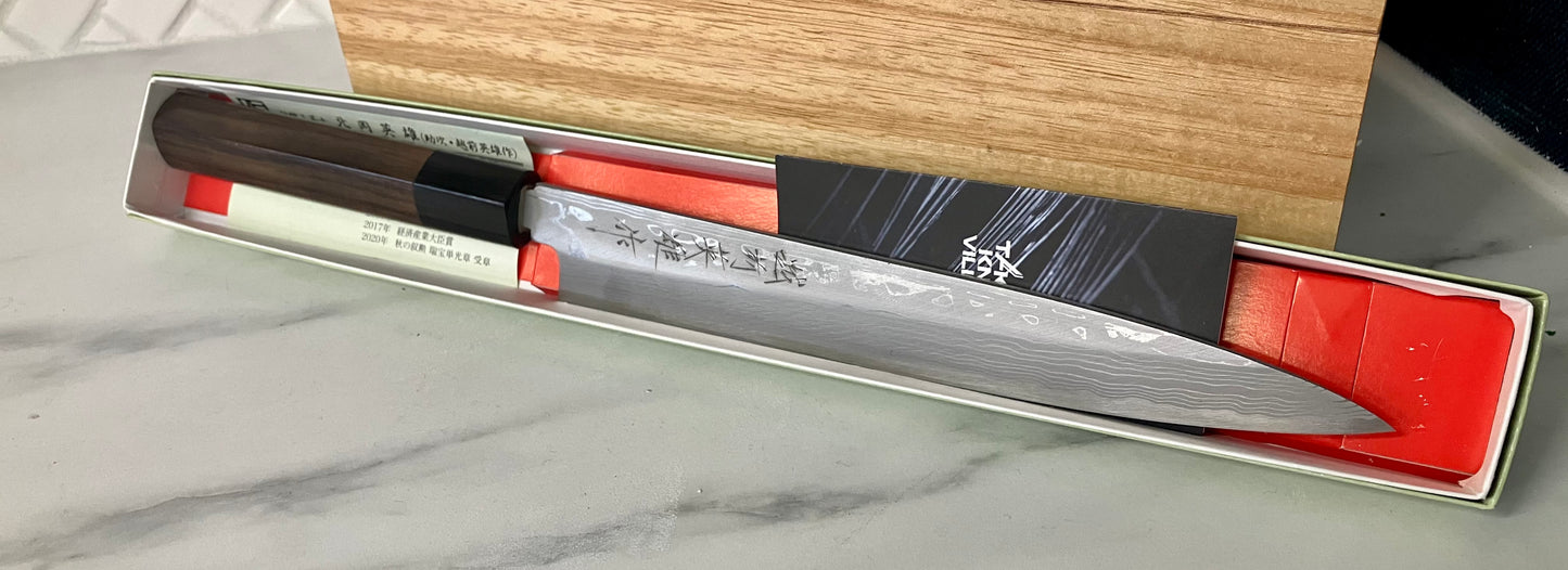 
                  
                    sujihiki slicing kitchen knife wood handle Takefu knife village 
                  
                