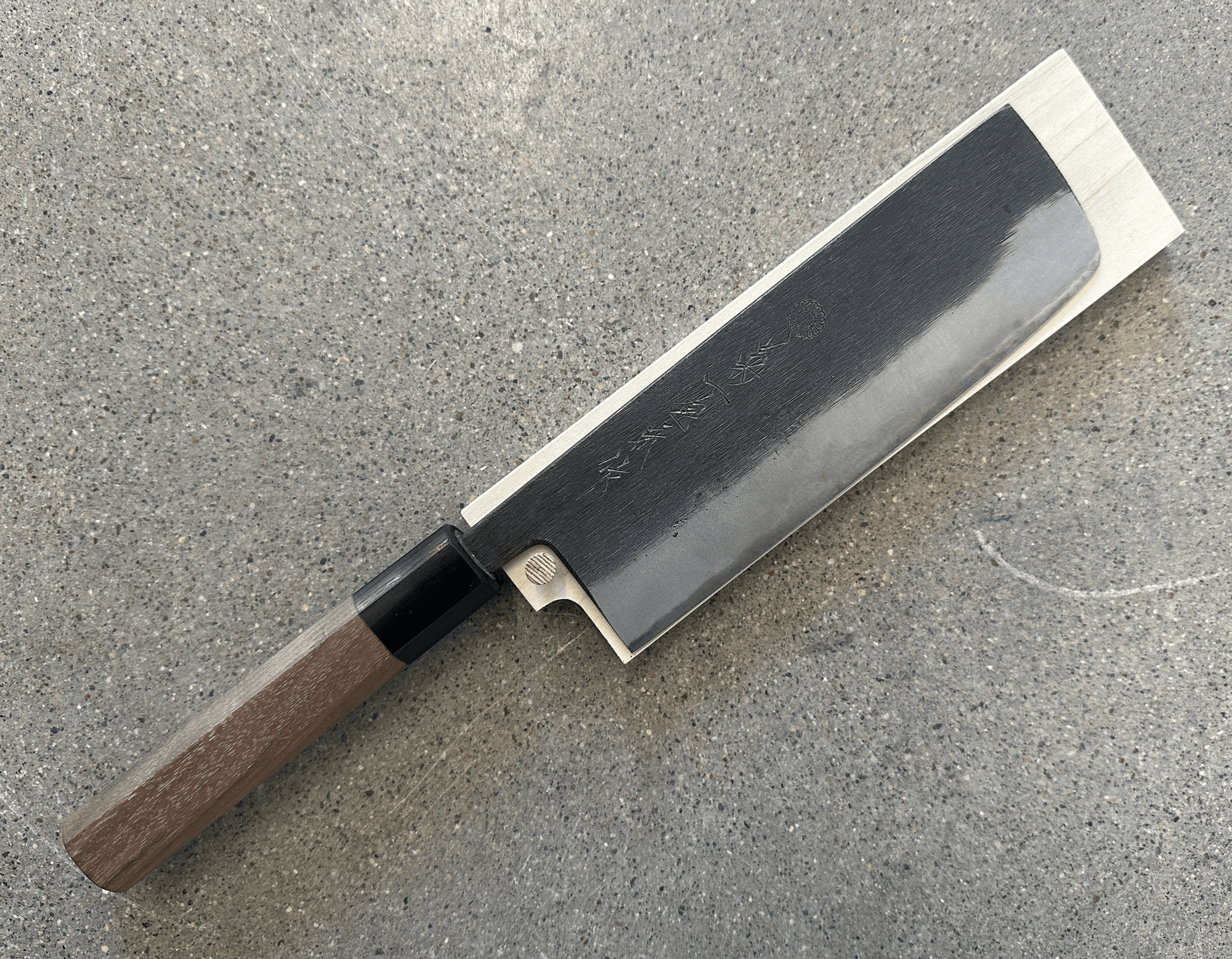 Kikuichi Kitchen Knives Nakiri  160mm+ Saya KURO Series KURO Series • Kikuichi