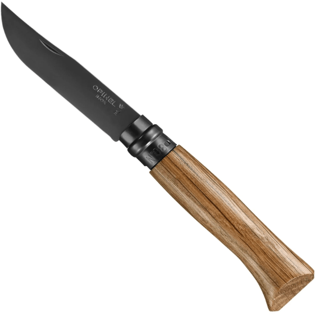 Opinel Folding Knives Stainless Folding Knife No.8 Black Oak Edition • Opinel